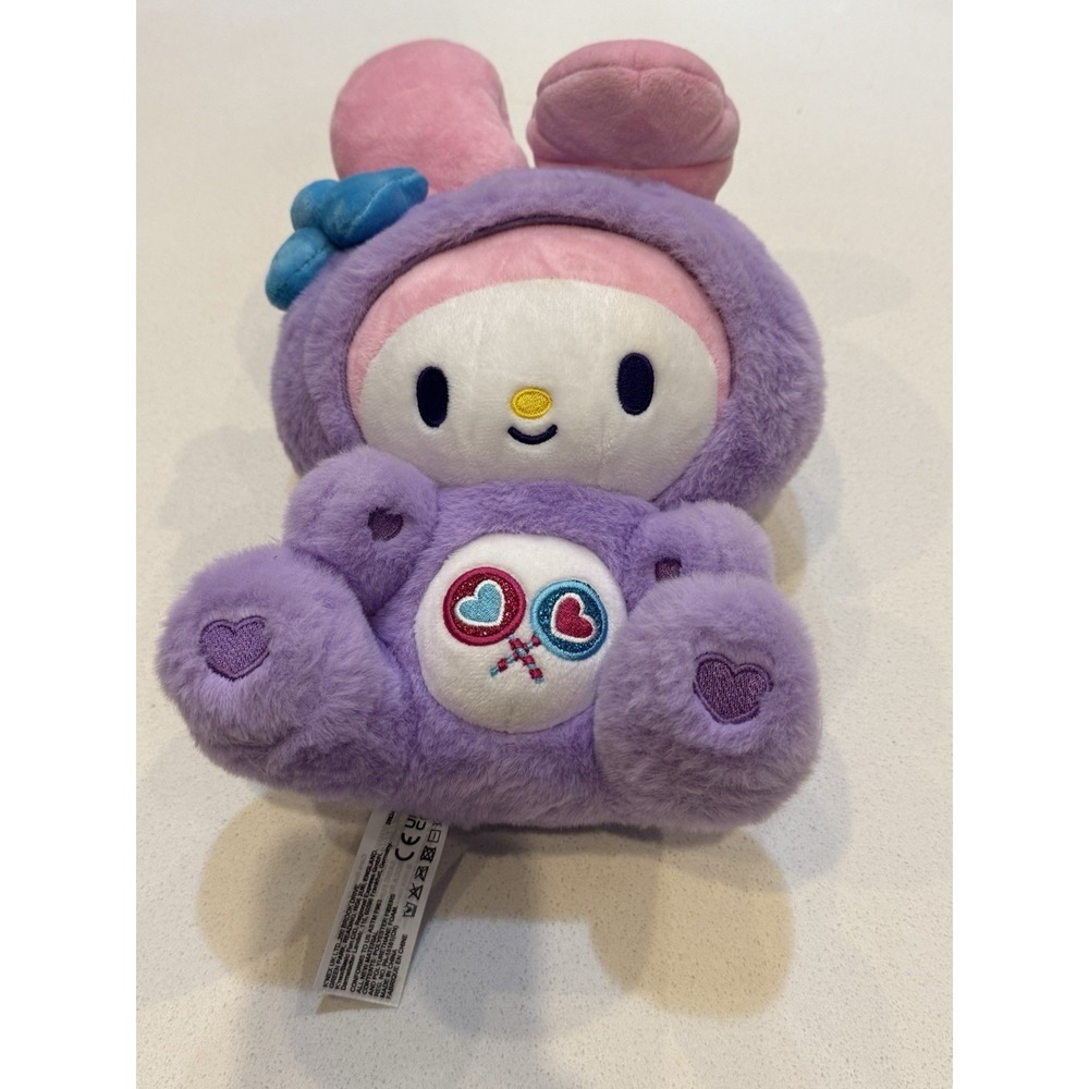 Care Bears x Hello Kitty My Melody as Share Bear, 10" Collectible Plush 13"